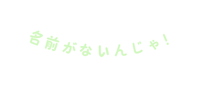 名前がないんじゃ